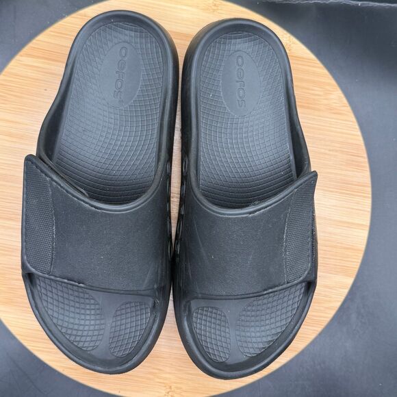 OOFOS OOahh UNISEX SPORT FLEX SLIDE BLACK Men’s 8/ Women’s 10 main image 5